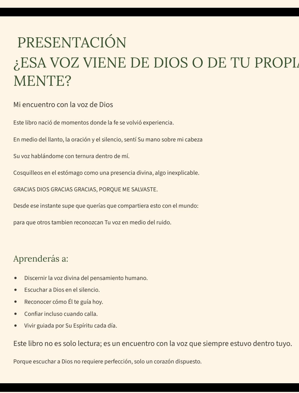 ¿ ESA VOZ VIENE DE DIOS O DE TU PROPIA MENTE? + Bonus Diario de Conexión Divina